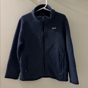Patagonia Kids Navy Knit/Fleece Jacket